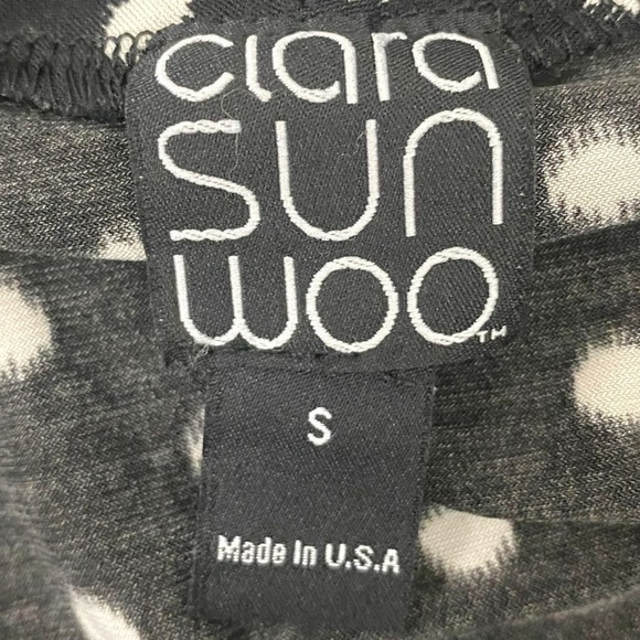 Clara Sunwoo Faux Wrap Dress Polka Dot Wrinkle Free Size Small Business V Neck - Picture 5 of 8